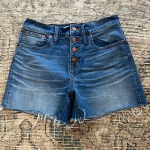 Madewell High Rise Denim Shorts size 26
